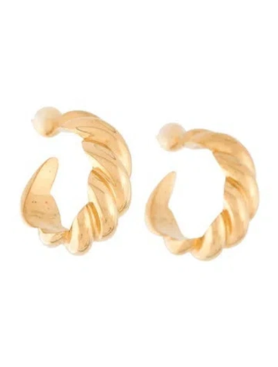 Pre-owned Sophie Buhai Large Rope Hoop Earrings In Multi