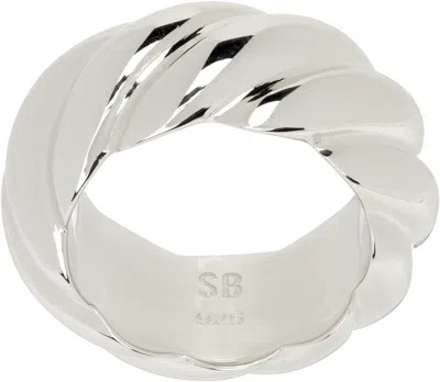 Sophie Buhai Large Rope Ring In Metallic