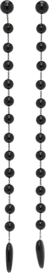 Sophie Buhai Long Phoenician Onyx Earrings In Black