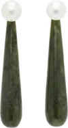 Sophie Buhai Medium Angelyne Jade Earrings In Green