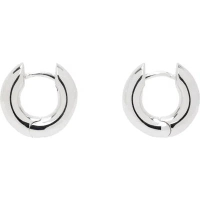 Sophie Buhai Medium Bagel Hoop Earrings In Silver