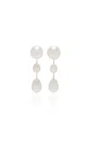 Sophie Buhai Medium Eleanor Pearl Earrings In White