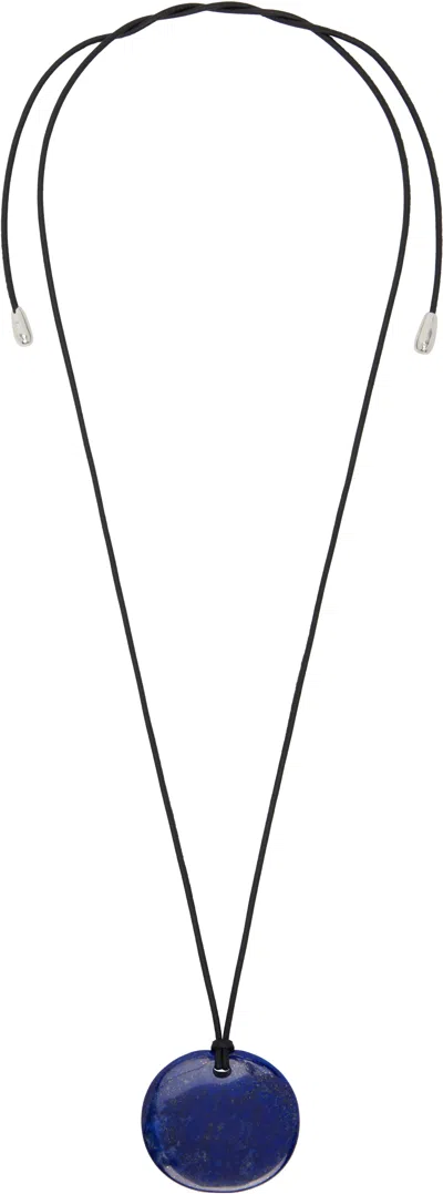 Sophie Buhai Medium Full Moon Pendant Necklace In Black