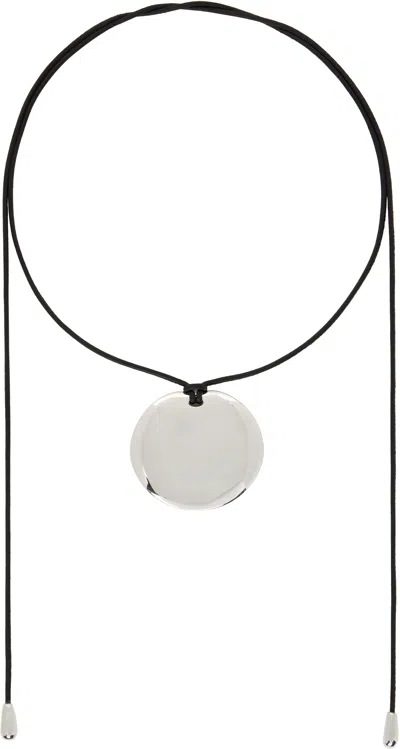 Sophie Buhai Medium Full Moon Pendant Necklace In Black