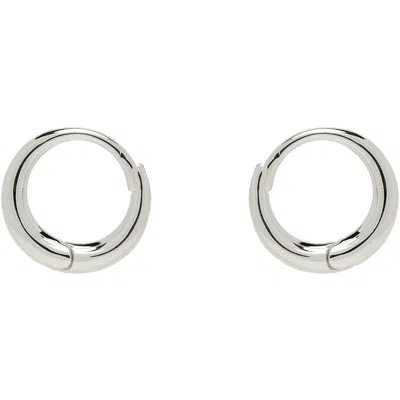 Sophie Buhai Medium Nouveau Hoop Earrings In Sterling Silver