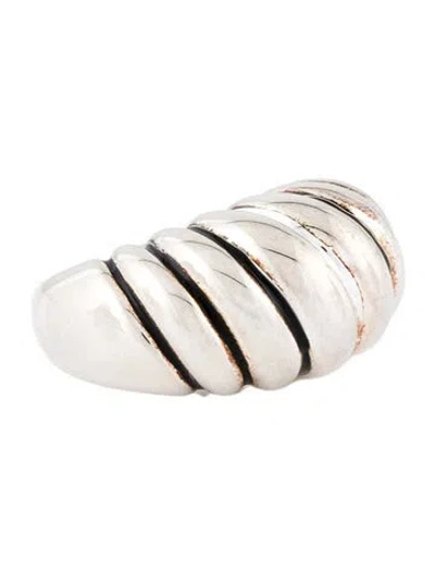Pre-owned Sophie Buhai Medium Shell Band Ring In Multi
