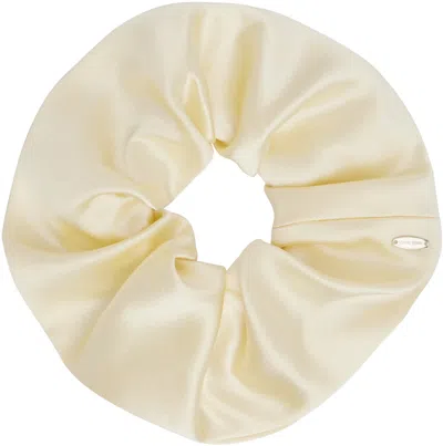 Sophie Buhai Off-white Elegant Silk Scrunchie In Neutral