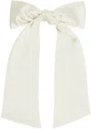 Sophie Buhai Off-white Oversized Bow Silk Hair Clip In Ivory