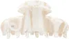Sophie Buhai Off-white Small Fan Shell Claw Hair Clip In Silver