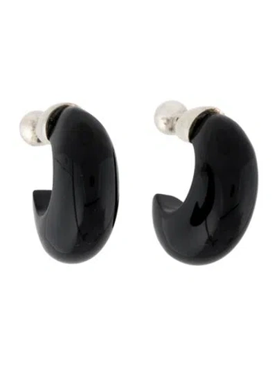 Pre-owned Sophie Buhai Onyx Donut Hoops In Multi