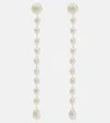 SOPHIE BUHAI PASSANTE LARGE STERLING SILVER DROP EARRINGS WITH FRESHWATER PEARLS