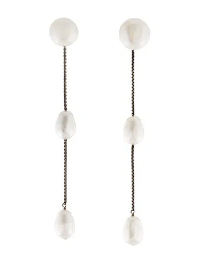 Pre-owned Sophie Buhai Pearl & Faux Pearl Drop Earrings In Multi