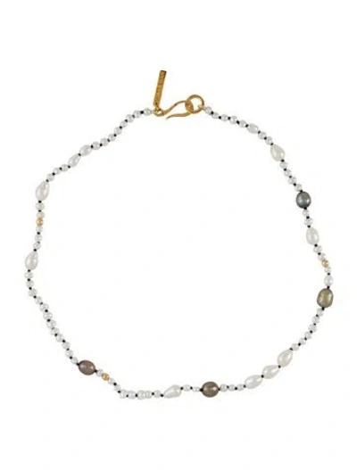Pre-owned Sophie Buhai Pearl Mermaid Choker Necklace, 14.75" In Multi