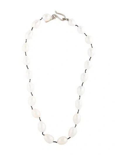 Pre-owned Sophie Buhai Pearl Simple Collar Necklace, 15.5" In Black