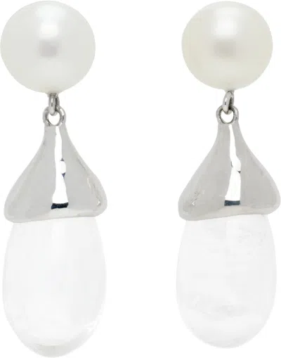 Sophie Buhai Quartz Audrey Earrings In Gray