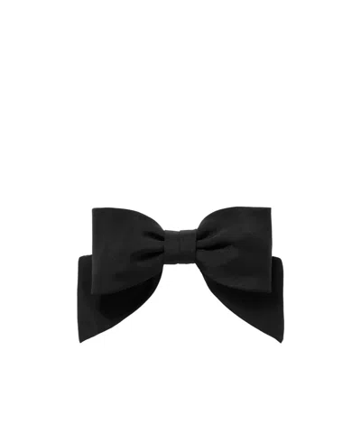 Sophie Buhai Satin Bow Hair Clip In Black