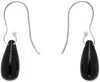 Sophie Buhai Silver & Black Droplet Earrings In Onyx