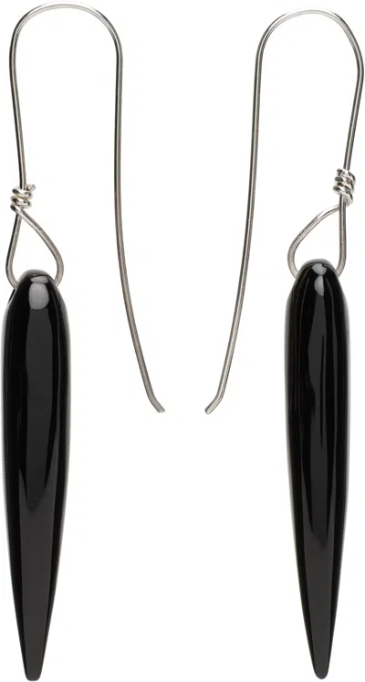 Sophie Buhai Silver & Black Spear Earrings