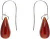 Sophie Buhai Silver & Red Droplet Earrings In Carnelian