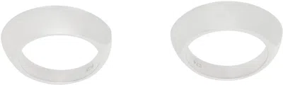 Sophie Buhai Silver Disc Ring Set In Sterling Silver