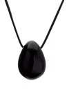 Sophie Buhai Silver Everyday Egg Onyx Necklace In Black