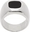 Sophie Buhai Silver Godfather Ring In Onyx