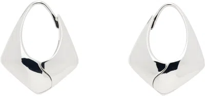 Sophie Buhai Silver Large Pyramid Hoop Earrings In Sterling Silver