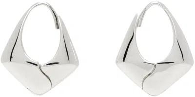 Sophie Buhai Silver Large Pyramid Hoop Earrings In Sterling Silver