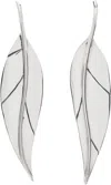 Sophie Buhai Silver Leaf Earrings In Silver