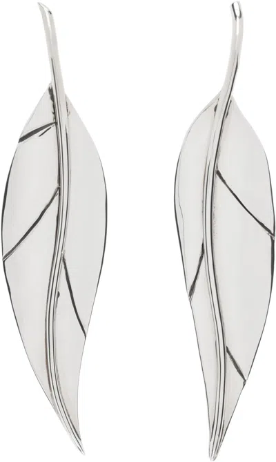 Sophie Buhai Silver Leaf Earrings