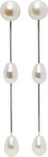 Sophie Buhai Silver Small Pearl Drop Earrings In Sterling Silver