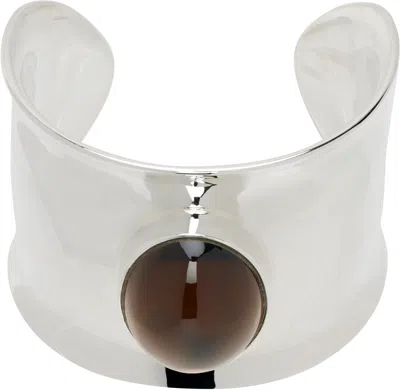 Sophie Buhai Silver Vienna Cuff Bracelet In Smoky Lemon Quartz