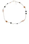 Sophie Buhai Multicolor Sirena Pearl Necklace In Freshwater Pearls  Onyx  & Sterling Silv