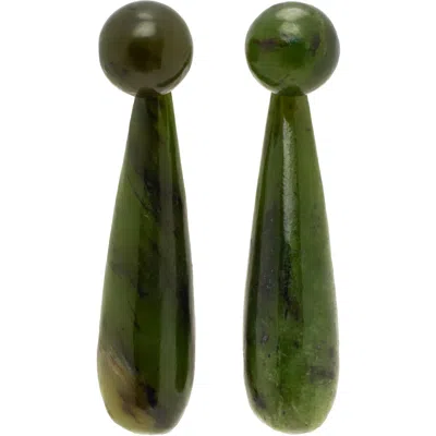 Sophie Buhai Small Angelika Earrings In Jade