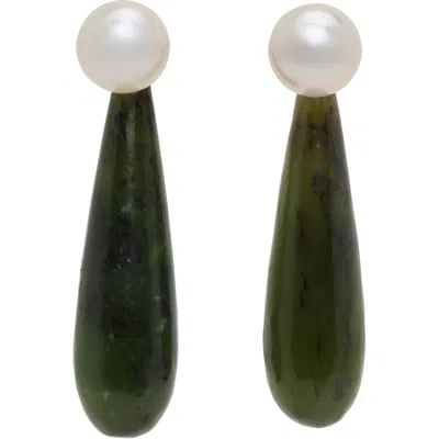 Sophie Buhai Small Angelyne Earrings In Jade