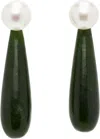 Sophie Buhai Small Angelyne Jade Earrings In Green