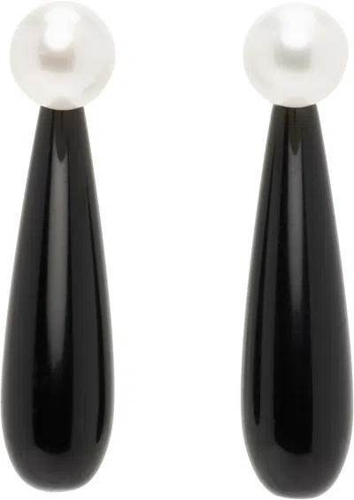 Sophie Buhai Small Angelyne Onyx Earrings In Black