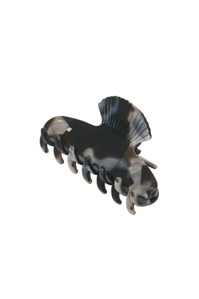 Sophie Buhai Small Fan Shell Hair Claw In Tesserae