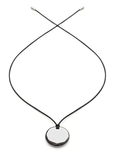 Sophie Buhai Small Full Moon Necklace In Silver