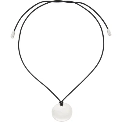 Sophie Buhai Small Full Moon Pendant Necklace In Black
