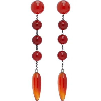 Sophie Buhai Phoenician スモール ピアス In Red
