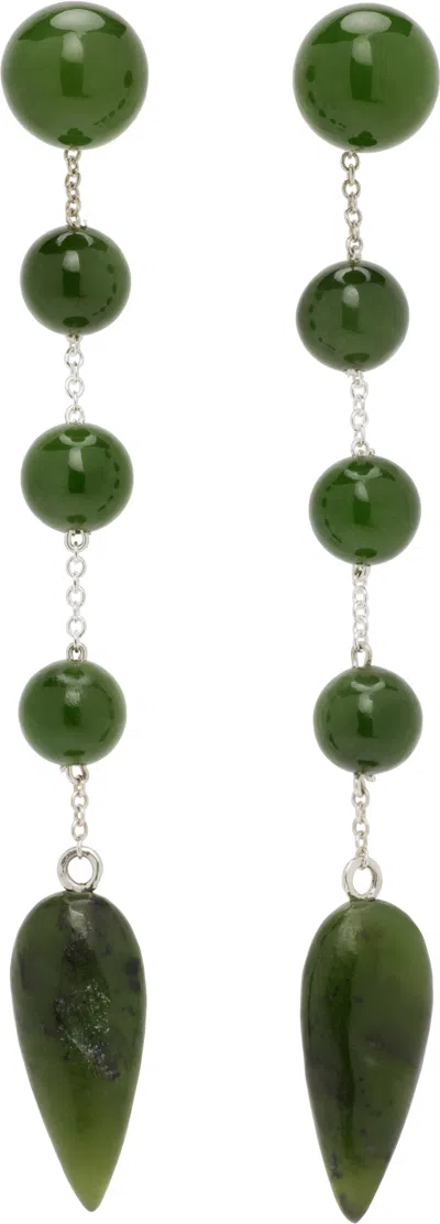 Sophie Buhai Small Phoenician Earrings In Green