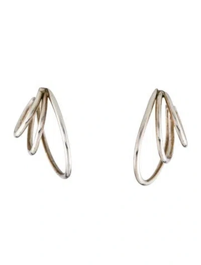Pre-owned Sophie Buhai Small Triple Layered Hoop Earrings In Multi