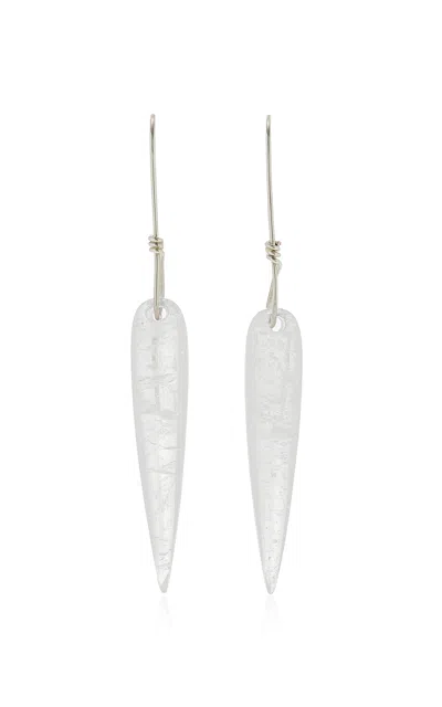 Sophie Buhai Spear Sterling Silver Quartz Earrings In White