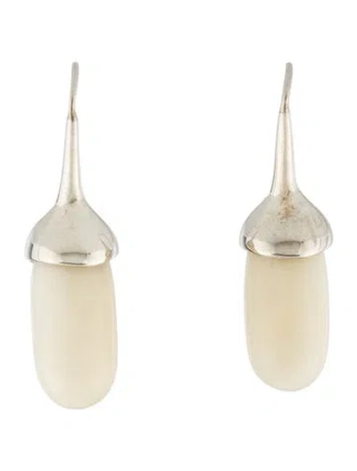 Pre-owned Sophie Buhai Tagua Nut Dripping Drop Earrings In Multi