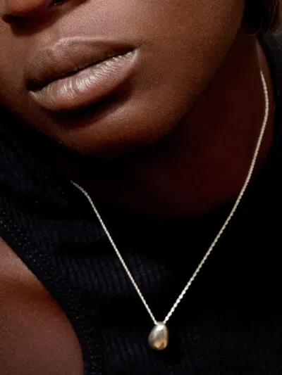 Sophie Buhai Tiny Egg Necklace In Silver