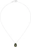 Sophie Buhai Tiny Egg Pendant Necklace In Green
