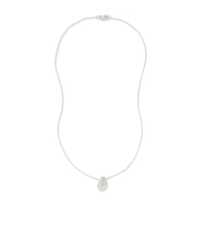 Sophie Buhai Tiny Egg Silver Necklace In Metallic