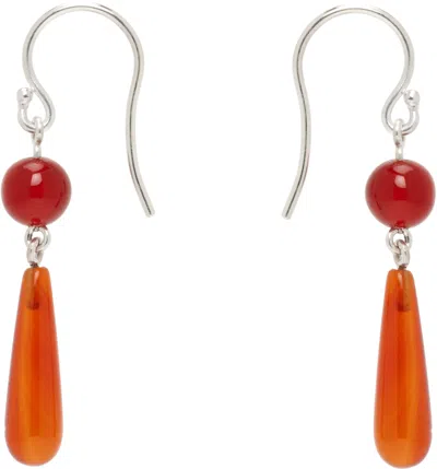 Sophie Buhai Tiny Isadore Earrings In Red