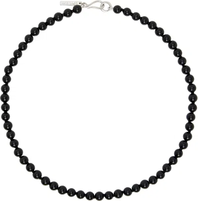 Sophie Buhai Tiny Onyx Collar Necklace In Black